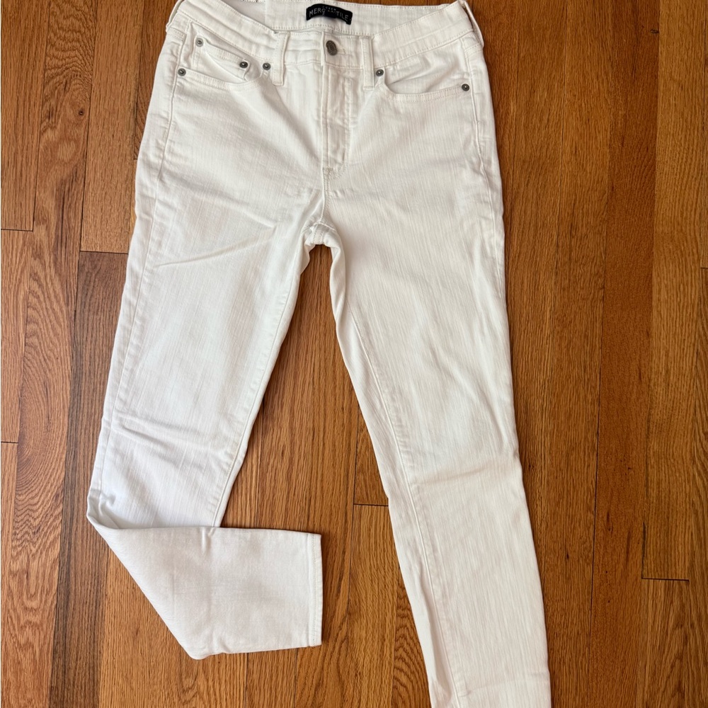 J. Crew Women's Cream Skinny Jeans